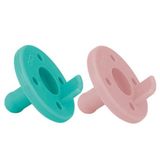Oioi Ortodontik Silikon 2'li Aqua Green Pinky Pink Emzik