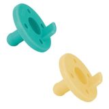 Oioi Ortodontik Silikon 2'li Aqua Green Yellow Emzik