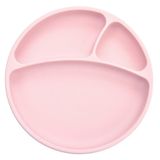 Oioi Pinky Pink Porsiyon Vakum Tabanlı Silikon Tabak
