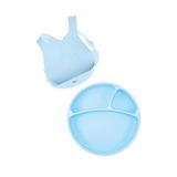 OiOi Porsiyon Mineral Blue & Mama Önlüğü Seti