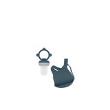OiOi Püre Deep Blue Powder Grey Mama Önlüğü Seti