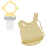 Oioi Püre - Mellow Yellow / Powder Grey & Mama Önlüğü