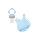 OiOi Püre Mineral Blue/Powder Grey Mama Önlüğü Seti