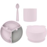 OiOi Puzzle 4 Parça Beslenme Seti Misty Lilac