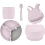 OiOi Puzzle 5 Parça Beslenme Seti Misty Lilac