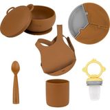 Oioi Puzzle Set 6 Parça - Odunsu Kahverengi
