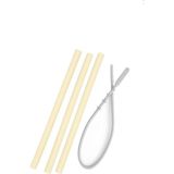 OiOi Silikon Pipet 3 Lü & Tem.fırçası - Mellow Yellow