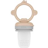 OiOi Silikon Püre Meyve Sebze Emziği Bubble Beige/powder Grey (6ay ) Tek Ebat