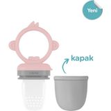 Oioi Silikon Püre Sebze ve Meyve Emziği 6+ Ay Açık Pembe Kolay Temizlenebilir Tasarım