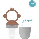 Oioi Silikon Püre Sebze ve Meyve Emziği 6+ Ay - Kahverengi