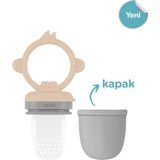 Oioi Silikon Püre Sebze ve Meyve Emziği Bubble Beige 6+ Ay - Kabarcık Bej