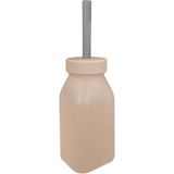 Oioi Silikon Şişe ve Pipet 6+ Ay - Açık Pembe