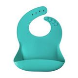 Oioi Unisex Bebek Basic Silikon Önlük Aqua Green