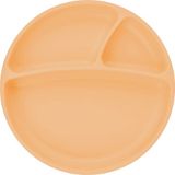 Oioi Vakum Tabanlı Silikon Mama Tabağı Porsiyon - Dreamy Orange