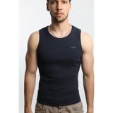 OİR Erkek Fitilli Lacivert Renk Tank Top No.1 Likralı Pamuk Kaşkorse Atlet