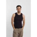 OİR Erkek Fitilli Mürdüm Rengi Tank Top No.1 Likralı Pamuk Kaşkorse Atlet