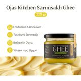 Ojas Kitchen Sarımsaklı Ghee (Sade Yağ) 225 gr - Laktozsuz Gdo' Suz Saf Yağ / Sadeyağ