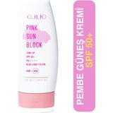 Ojijo Aydınlatıcı ve Ton Eşitleyici Pembe Güneş Koruyucu Krem SPF50++++ 50 ml Tone Up Sun Block