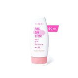 Ojijo London Spf50 Pink Sun Block Ton Eşitleyici Nemlendirici Ve Aydınlatıcı Pembe Güneş Kremi 50 Ml