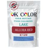 OK Color Lake Allura Red E129 Bayrak Kırmızısı Yağ Bazlı Toz Gıda Boyası 1 kg