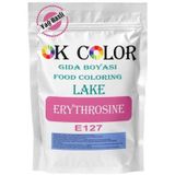 OK Color Lake Erythrosine E127 Pembe Yağ Bazlı Toz Gıda Boyası 1 kg
