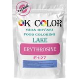 OK Color Lake Erythrosine E127 Pembe Yağ Bazlı Toz Gıda Boyası 500 gr