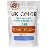 OK Color Lake Sunset Yellow E110 Turuncu Yağ Bazlı Toz Gıda Boyası 1 kg
