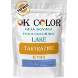 OK Color Lake Tartrazine E102 Sarıyağ Bazlı Toz Gıda Boyası 250 gr