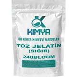 Ok Kimya Toz Jelatin %100 Saf - Sığır 240BLOOM 1kg - 1 kg