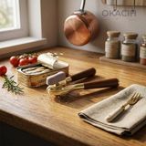 Okacih Prestige Akasya Saplı Konserve Açacağı – Gold Metal Profesyonel Konserve Açacak, Ergonomik Dayanıklı Mutfak Gereci