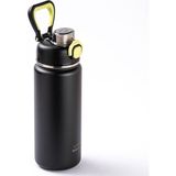 Okadı Çıkarılabilir Pipetli Siyah Paslanmaz Çelik Termos 750ML - 750 ml