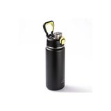 OKADI ÇIKARILABİLİR PİPETLİ SİYAH PASLANMAZ ÇELİK TERMOS 750ML