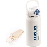 Okadı Sport Pipetli Beyaz Paslanmaz Çelik Termos 1.3l - 1,3 lt