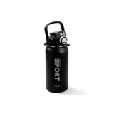OKADI SPORT PİPETLİ SİYAH PASLANMAZ ÇELİK TERMOS 1.3L