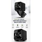 Okam OK-103 Ekow Wifi Mini Bataryalı Balık Gözü Lens Kamera Minik Boyut, Maksimum Güvenlik! - Siyah