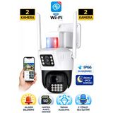 Okam Pro Okam-6015 Beyaz 6 Mp 3.5 İnç Dual Lens Wifi Ptz Kamera