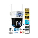 Okam PRO3012 Çift Kameralı 10MP Hareket Takipli Gece Sensörlü Çift Siren Su Geçirmez Wifi Ip Kamera