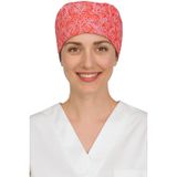 Okanmed Bordo Desenli Doktor Hemşire Aşçı Cerrahi Bone Hastane Bone Bandana M392