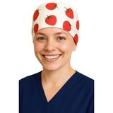 Okanmed Çilek Desenli Doktor Hemşire Aşçı Cerrahi Bone Hastane Bone Bandana M429