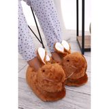Okanmed Hayvanlı H12 Tavşanlı Kışlık Panduf Ev Içi Sessiz Taban Panduf