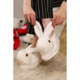 Okanmed Hayvanlı H12 Tavşanlı Panduf Ev Içi Bot Panduf - Beyaz