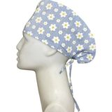 Okanmed Papatyalı Mavi Doktor Hemşire Aşçı Cerrahi Bone Hastane Bone Bandana M447 - Standart