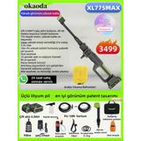 Okaoda 775XL Çift Pil Oto Araba Bahçe Klima Halı Ağacı Sulama Şarjlı Yüksek Basınç Yikama Tabancasi Makine
