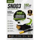 Okaoda SN-003 Endüstriyel Oto Yıkama Makinesi Ultra Yüksek Basınç | Oto Yıkamacı Gücünde | Profesyonel | Ayarlanabilir ve Dijital Basınç