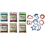 Okapi Doğal Oyun Hamuru Eğitici Oyuncak ve Başlangıç Seti Paket (6X130 Gram) - Kırmızı
