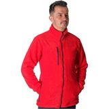 Okapi Drop Giyim 3 Cepli Tam Fermuarlı Kışlık Polar Ceket - Kırmızı - S