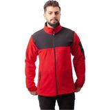 Okapi Drop Giyim Softshell Robalı Polar Ceket Kırmızı - 3XL