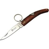Okapi GC2079C Kahverengi Kamp Çakı 16,5cm - Manuel, Kemerlikli, Ahşap Sap