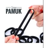 Okavango KADIN%100 Pamuk Xxlboy Siyah 10'lu Lastik Toka Seti Lastik Toka Seti, Lastik Toka Seti, Toka Organizer, Toka, Kız Çocuk Toka, Toka Organizer - Standart