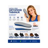 OKAVANGO Ortopedik Memory Foam Tabanlık, Konfor & Rahat Ark Takviyeli, Şok Emici Ayakkabı Tabanı Mavi Siyah